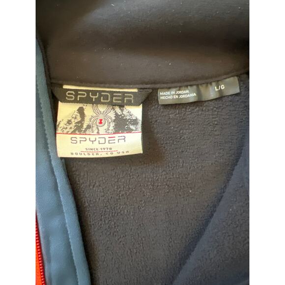 Spyder Outbound Half Zip Mid-Weight Mock Neck Sweater 1/4 Zip Navy Size Large - Picture 7 of 10